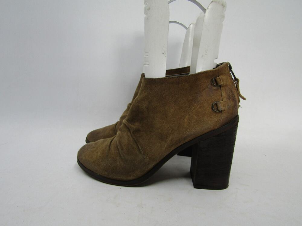Boutique 9 Womens Size 9 M Brown Suede Zip Slouch Ankle Fashion Boots